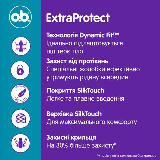 Тампоны o.b. ExtraProtect Super, 16 шт