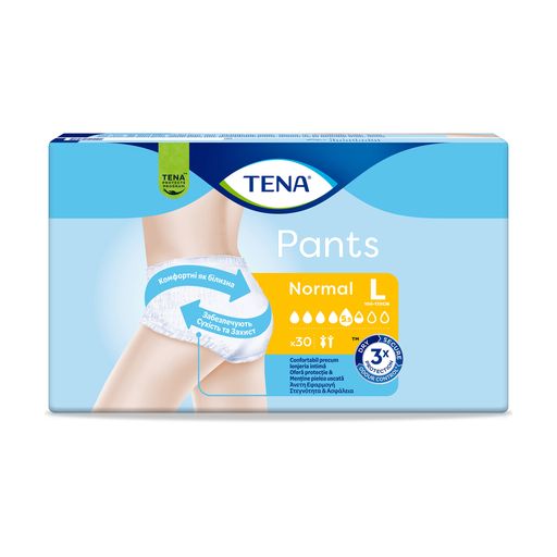 Урологические трусы-подгузники для взрослых TENA Pants Normal, размер Large, 30 шт