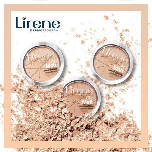 Мінеральна матувальна пудра Lirene City Matt Compact Powder, 9 г
