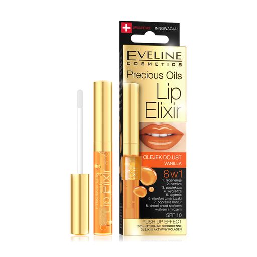 Масло-блеск для губ Eveline Precious Oils Lip Elixir 8 в 1, 7 мл