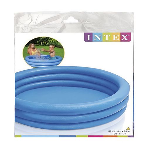 Дитячий надувний басейн Intex синій, від 2 років, 114*25 см (59416)