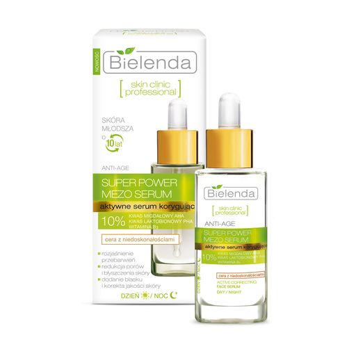 Сироватка для обличчя Bielenda Skin Clinic Professional корегувальна, з мигдальною та лактобіоновою кислотами, 30 мл