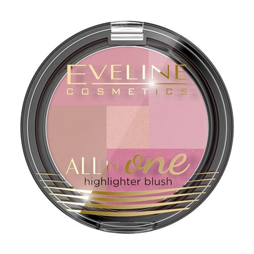 Румяна для лица Eveline Cosmetics All In One Highlighter Blush, 6.5 г