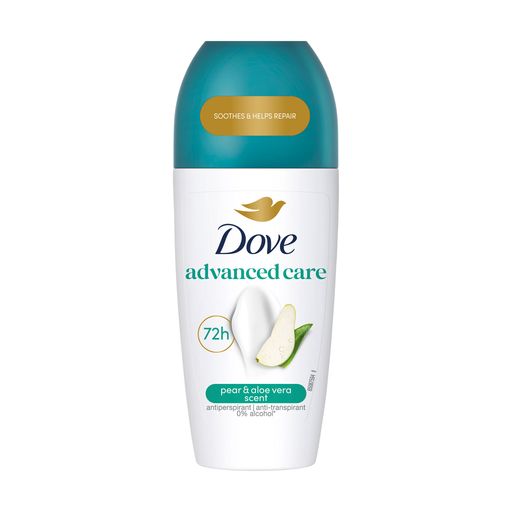 Уцінка! Кульковий антиперспірант Dove Advanced Care Pear & Aloe Vera 72H з ароматом груші й алое вера, 50 мл
