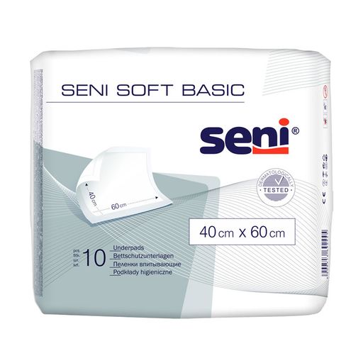 Пеленки гигиенические Seni Soft Basic 40*60 см, 10 шт