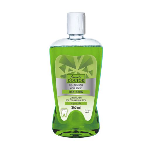 Ополаскиватель для полости рта Family Doctor Mouthwash Экстра сила, Кора дуба