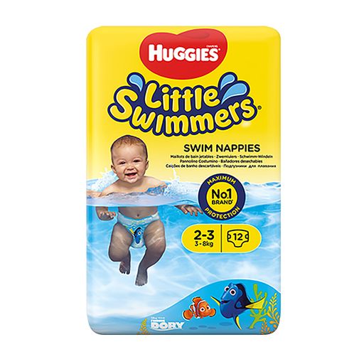 Подгузники для плавания Huggies Little Swimmers размер 2-3 (3-8 кг), 12 шт