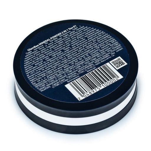 Пудра GlamBee Mineral Powder 2in1