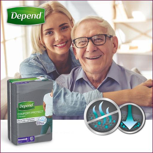 Впитывающее белье Depend для мужчин, размер L/XL, 9 шт