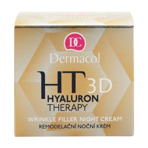 Ночной крем для лица Dermacol Hyaluron Therapy 3D Wrinkle Night Filler Cream заполняющий морщины, 50 мл