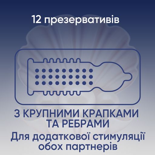 Презервативы латексные с силиконовой смазкой Contex Extra Sensation с крупными точками и ребрами, 12 шт