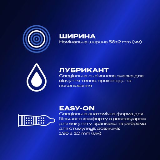 Презервативы Durex Intense Orgasmic Рельефные, со стимулирующим гелем-смазкой, 12 шт