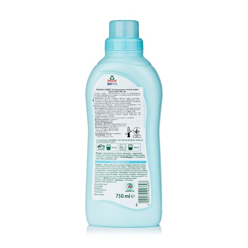 Кондиционер-ополаскиватель для белья Frosch Zero Sensitiv, 30 стирок, 750 мл