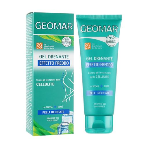 Антицеллюлитный гель для тела Geomar Body для холодного дренажа, с олигоэлементами Мертвого моря, 200 мл