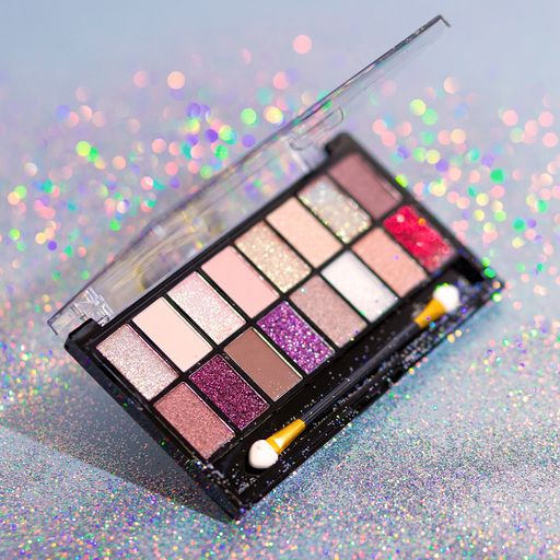 Палетка теней, пигментов и глиттеров для макияжа LCF Palette 16 Colors For Makeup, 17.9 г