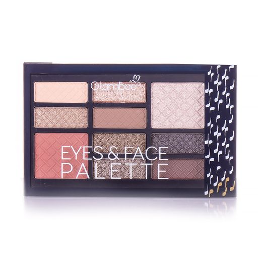 Палетка тіні, румяна, хайлайтер GlamBee My pallet  Face and Eyes