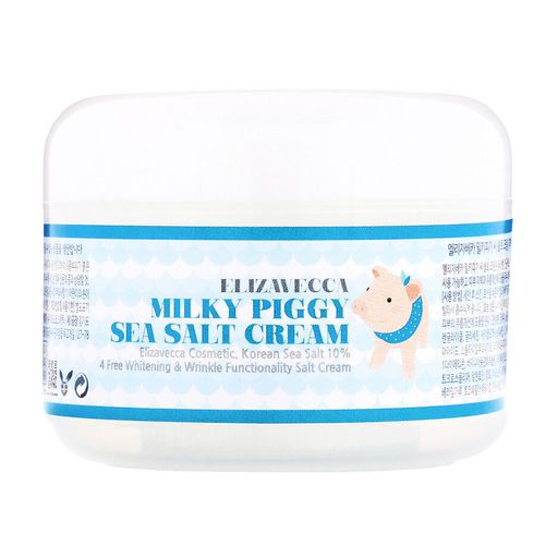 Уцінка! Сольовий колагеновий крем для обличчя Elizavecca Milky Piggy Sea Salt Cream, 100 мл