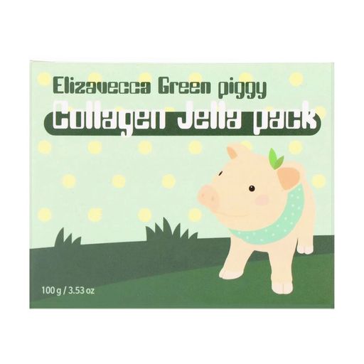 Коллагеновая маска для лица Elizavecca Green piggy Collagen Jella Pack, 100 г