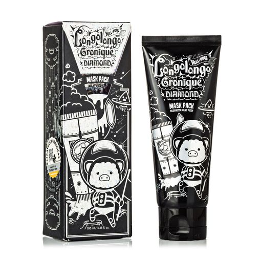 Маска-пленка для лица Elizavecca Hell-Pore Longolongo Gronique Diamond Mask Pack с алмазным порошком, 100 мл