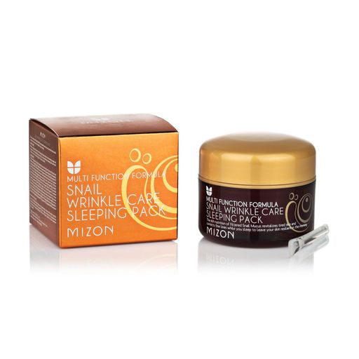 Маска для лица Mizon Snail Wrinkle Care Sleeping Pack Улиточная ночная от морщин, 80 мл