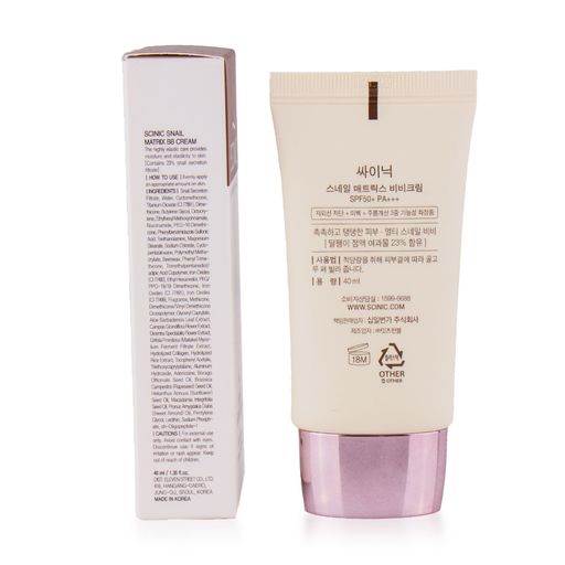 BB-крем для обличчя Scinic Snail Matrix BB Cream SPF50+ PA+++ з муцином равлика, 40 мл