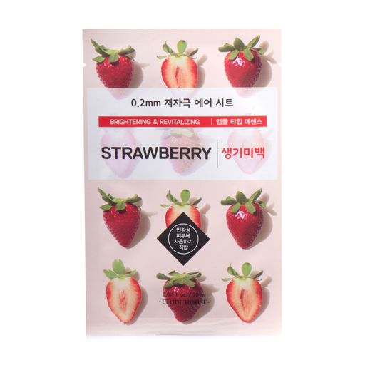 Тканевая маска для лица Etude House Therapy Air Mask Strawberry c экстрактом клубники, 20 мл