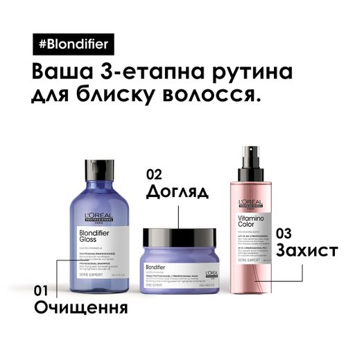 Маска для сияния оттенков блонд L'Oreal Professionnel Serie Expert Blondifier Mask, 250 мл