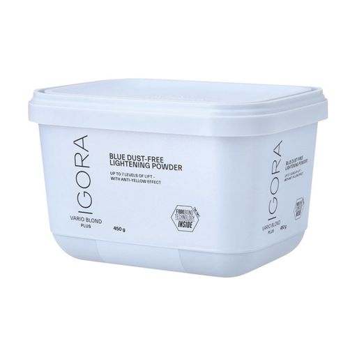 Блакитний освітлювальний порошок для волосся Schwarzkopf Professional Igora Vario Blond Plus освітлення до 7 рівнів, 450 г