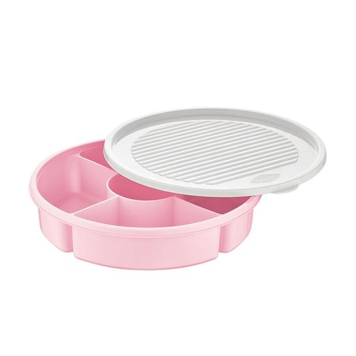 Контейнер BAGER White/Pink, 5 секций*400 мл (BG-394 P)