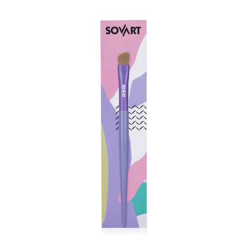 Пензлик для тіней Sovart короткий, бузковий, 1 шт