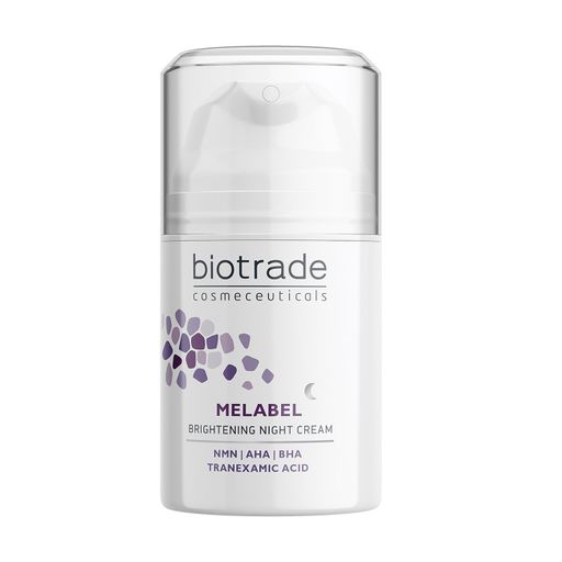 Нічний освітлювальний крем для обличчя Biotrade Melabel Whitening Night Cream, для шкіри з гіперпігментацією, 50 мл