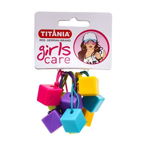 Набор резинок для волос Titania Cube, 5 шт (7981 GIRL)