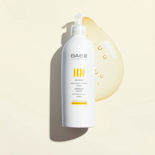 Уценка! Масляное мыло для душа Babe Laboratorios Oil Soap для очень сухой и атопической кожи, 500 мл