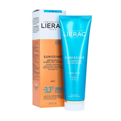 Молочко після сонця для обличчя та тіла Lierac Sunissime Rehydrating Repair Milk Global Anti-Aging Відновлювальне, 150 мл