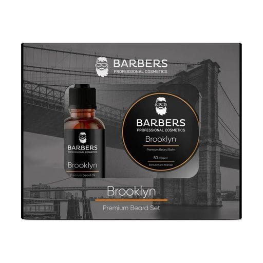 Набiр для догляду за бородою Barbers Brooklyn, 80 мл (Бальзам для