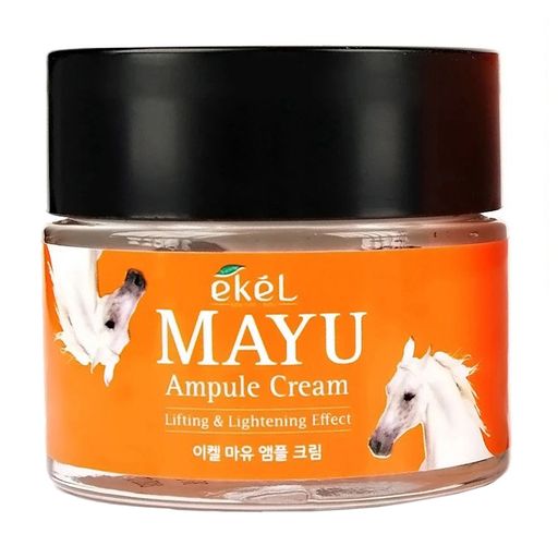 Зволожувальний крем для обличчя Ekel Horse Ampule Cream з кінським жиром, 70 мл