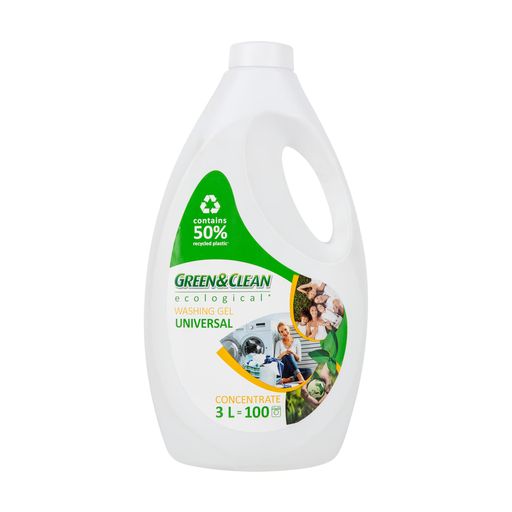 Гель для стирки Green & Clean Ecological 100 стирок, 3 л