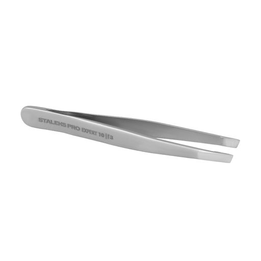 Пинцет для бровей Staleks Pro Expert 10 Type 3 (широкие скошенные кромки), TE-10/3