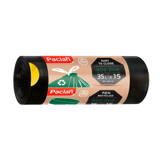 Пакеты для мусора Paclan Eco Line 35 л, 15 шт
