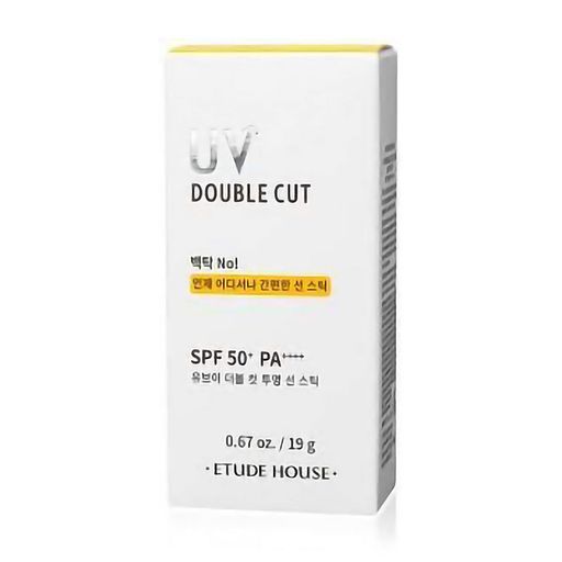 Солнцезащитный стик Etude House UV Double Cut Clear Sun Stick SPF50+ PA++++, 19 г