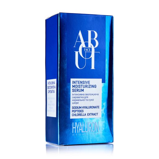 Інтенсивна зволожувальна сироватка ABOUT face Hyaluron Hydration для нормальної та сухої шкіри, 30 мл