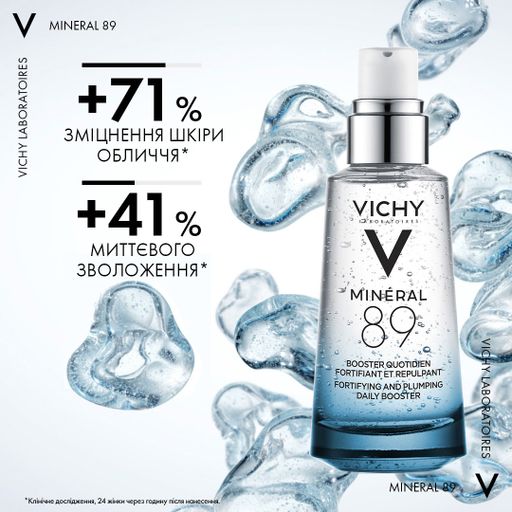 Ежедневный гель-бустер Vichy Mineral 89 для повышения упругости и увлажнения кожи лица