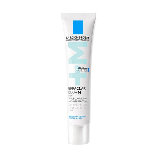 Гель-крем для обличчя La Roche-Posay Effaclar Duo + M потрійної дії для корекції недоліків проблемної шкіри та запобігання їх появі, 40 мл