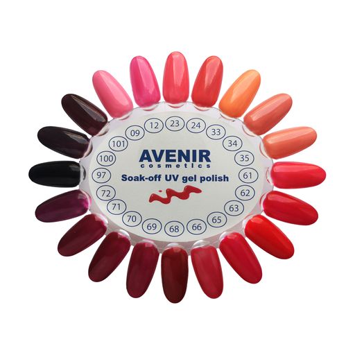 Уценка! Гель-лак для ногтей Avenir Cosmetics Soak-Off Gel UV Gel Polish 12 Розовая орхидея, 10 мл