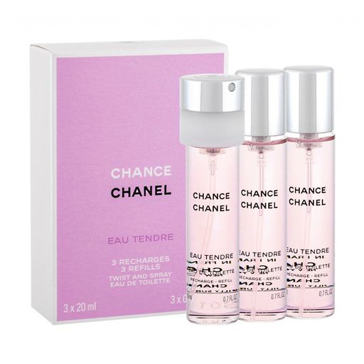 Chanel Chance Eau Tendre Туалетна вода жіноча, 3*20 мл (змінні