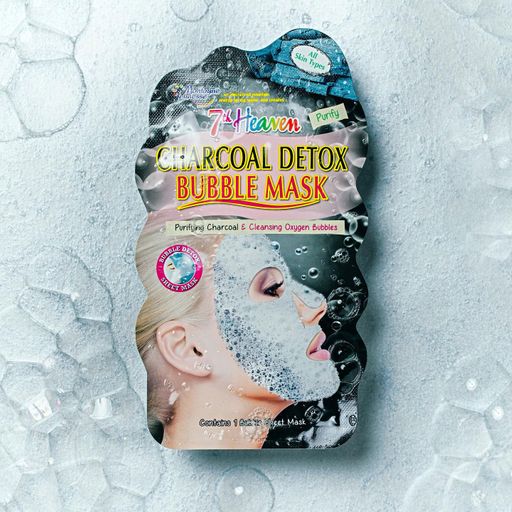 Бульбашкова маска 7th Heaven Charcoal Detox Bubble Mask вугільна, 23 г