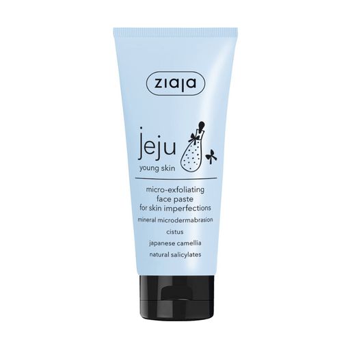 Микроотшелушивающая паста для лица Ziaja Jeju Young Skin для молодой кожи, 75 мл
