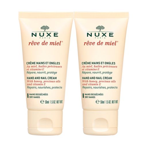 Набор Nuxe Reve de Miel Hand And Nail Cream Set Медовая мечта, крем для рук и ногтей, 2х50 мл
