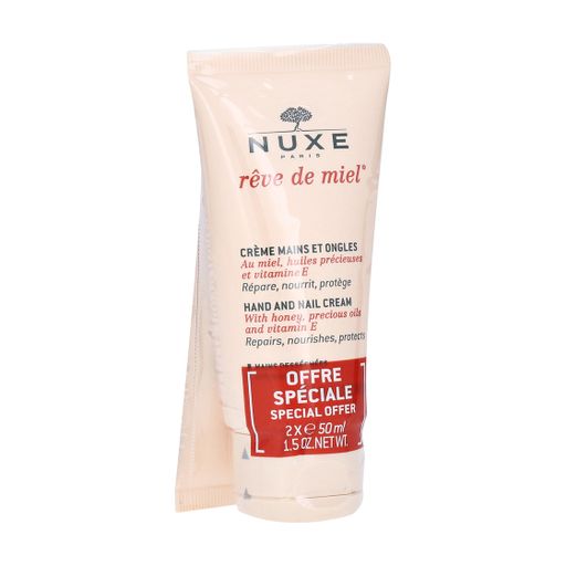Набор Nuxe Reve de Miel Hand And Nail Cream Set Медовая мечта, крем для рук и ногтей, 2х50 мл
