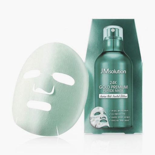 Тканинна маска для обличчя JMsolution 24K Gold Premium Peptide Mask Marine Gold Limited Edition з морським комплексом, 20 мл